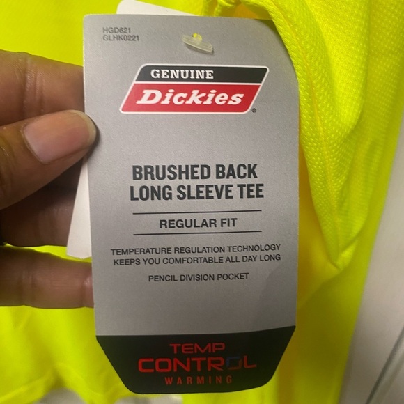 Genuine Dickies Brushed Back Long Sleeve Tee Refular Fit XL - Picture 2 of 7